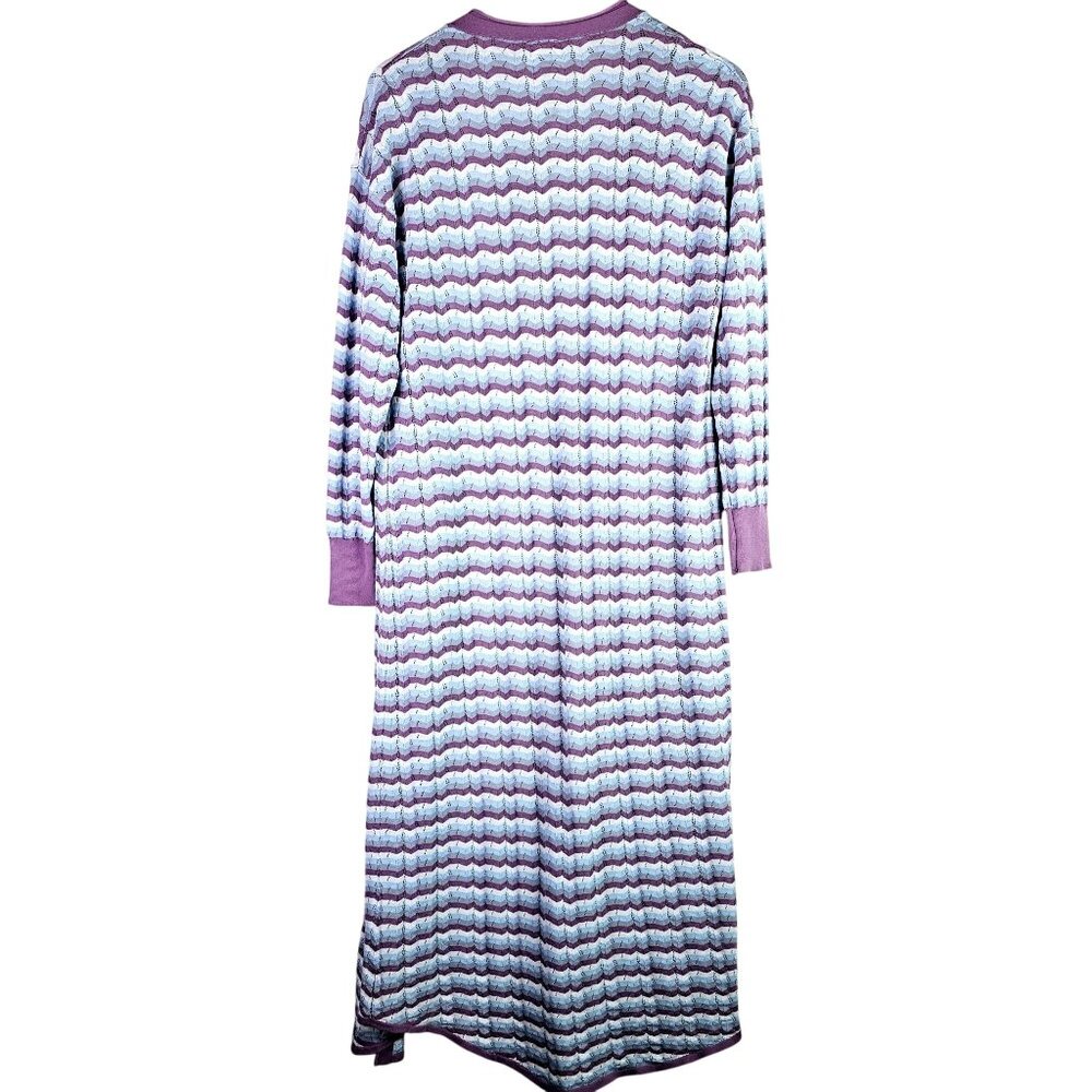 Intimately Free People Lounge Swift Open Cardigan Duster Chevron Print, Sz M - Picture 4 of 10